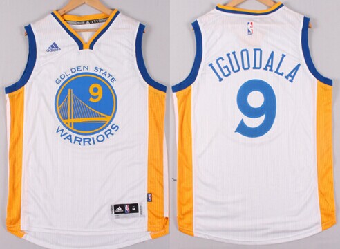 Golden State Warriors #9 Andre Iguodala Revolution 30 Swingman 2014 New White Jersey