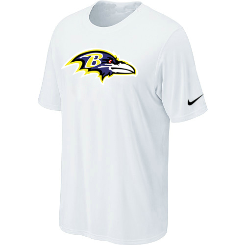 Baltimore Ravens Sideline Legend Authentic Logo T-Shirt White