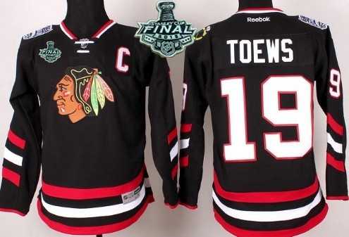 Youth Chicago Blackhawks #19 Jonathan Toews 2015 Stanley Cup 2014 Stadium Series Black Jersey