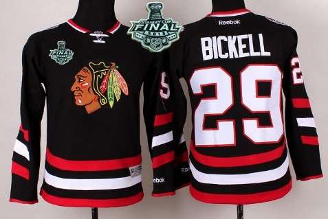 Youth Chicago Blackhawks #29 Bryan Bickell 2015 Stanley Cup 2014 Stadium Series Black Jersey