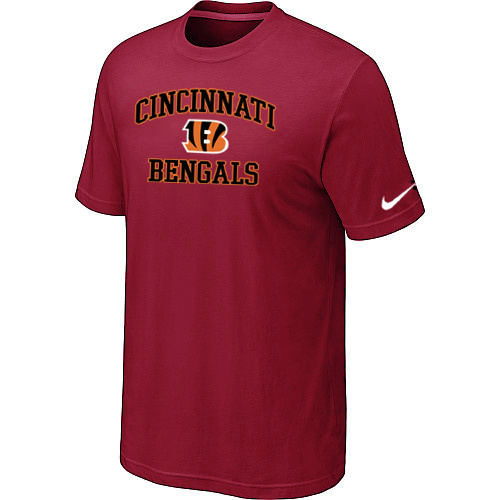 Cincinnati Bengals Heart & Soul Red T-Shirt