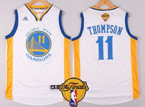 Golden State Warriors #11 Klay Thompson Revolution 30 Swingman New White Jersey