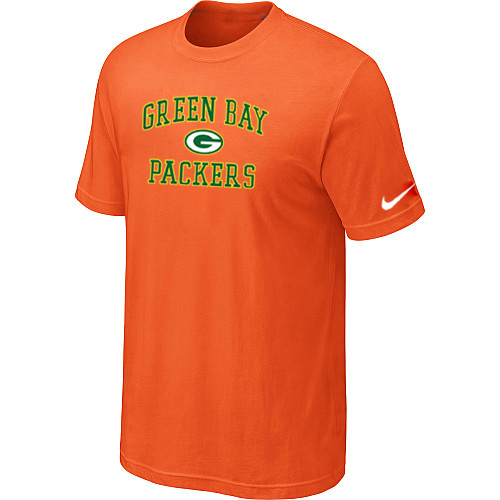 Green Bay Packers Heart & Soul Orange T-Shirt