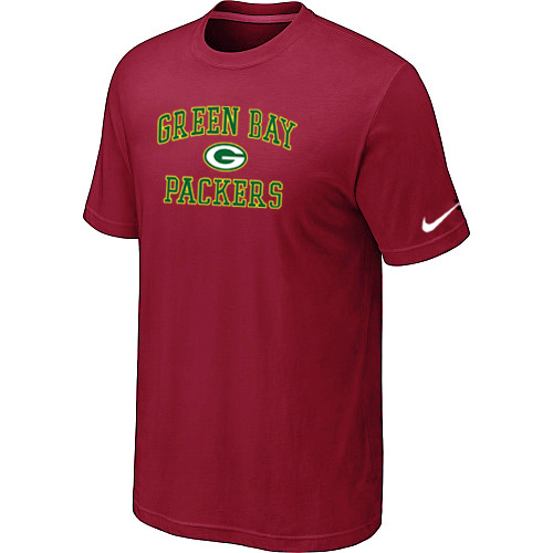 Green Bay Packers Heart & Soul Red T-Shirt