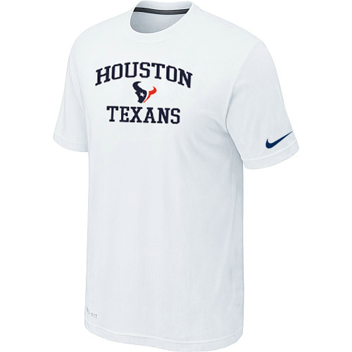 Houston Texans Heart & Soul White T-Shirt