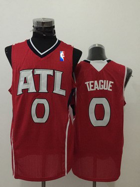 Men's Atlanta Hawks #0 Jeff Teague Red Swingman Jersey