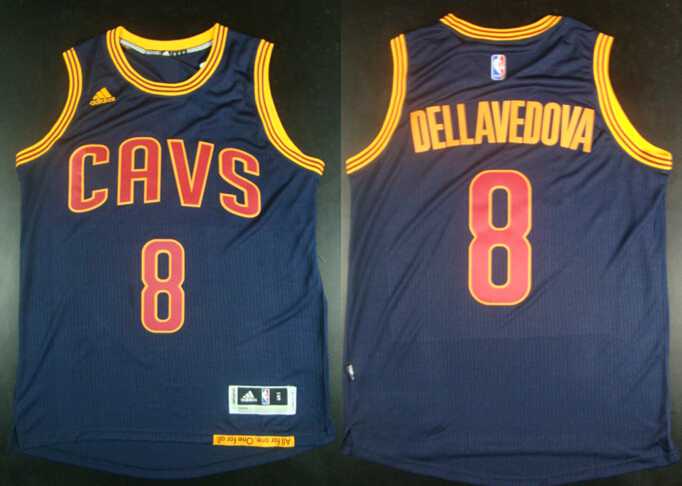 Men's Cleveland Cavaliers #8 Matthew Dellavedova Revolution 30 Swingman 2014 New Navy Blue Jersey