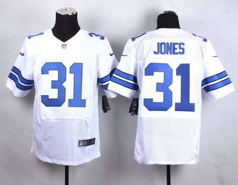 Men's Dallas Cowboys #31 Byron Jones Nike White Elite Jersey