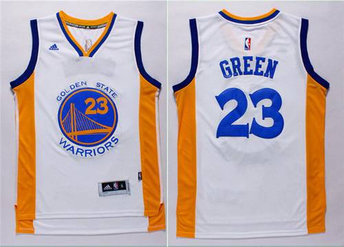 Men's Golden State Warriors #23 Draymond Green Revolution 30 Swingman 2014 New White Jersey