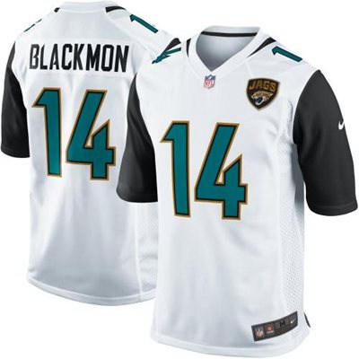 Men's Jacksonville Jaguars #14 Justin Blackmon 2013 Nike White Game Jersey