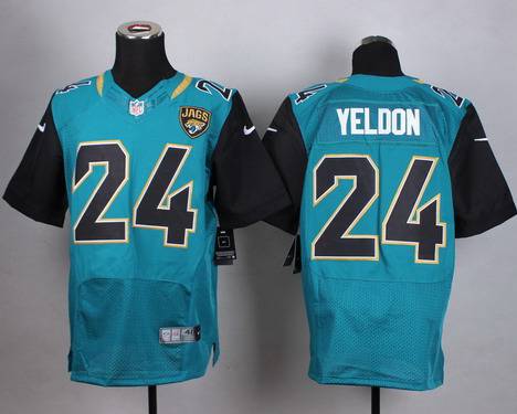 Men's Jacksonville Jaguars #24 T. J. Yeldon 2013 Nike Green Elite Jersey