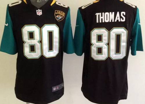 Men's Jacksonville Jaguars #80 Julius Thomas 2013 Nike Black Game Jersey