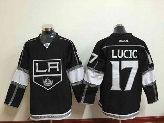 Men's Los Angeles Kings #17 Milan Lucic Black Jersey