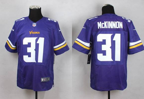 Men's Minnesota Vikings #31 Jerick McKinnon 2013 Nike Purple Elite Jersey