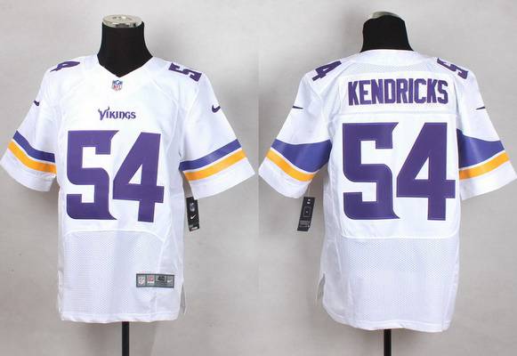 Men's Minnesota Vikings #54 Eric Kendricks 2013 Nike White Elite Jersey