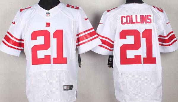 Men's New York Giants #21 Landon Collins Nike White Elite Jersey