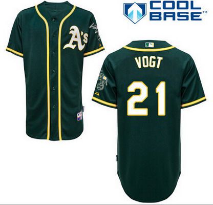 Men's Oakland Athletics #21 Stephen 2014 Dark Green Jersey