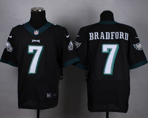 Men's Philadelphia Eagles #7 Sam Bradford 2014 Nike Black Elite Jersey