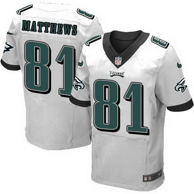 Men's Philadelphia Eagles #81 Jordan Matthews 2014 Nike White Elite Jersey 