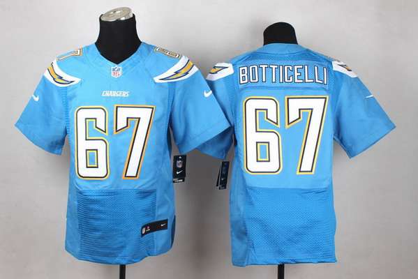 Men's San Diego Chargers #67 Cameron Botticelli 2013 Nike Light Blue Elite Jersey