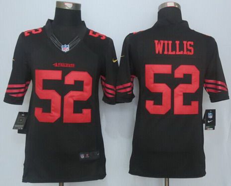 Men's San Francisco 49ers #52 Patrick Willis 2015 Nike Black Limited Jersey