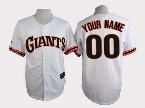 Men's San Francisco Giants Customized 1989 Turn Back The Clock White Jersey