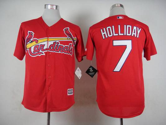 Men's St. Louis Cardinals #7 Matt Holliday 2015 Red Jersey