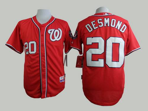 Men's Washington Nationals #20 Ian Desmond Red Jersey