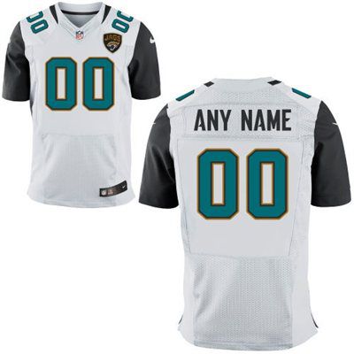 Men's Jacksonville Jaguars Nike White Customized 2014 Elite Jersey