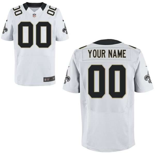 Men's New Orleans Saints Nike White Customized 2014 Elite Jersey