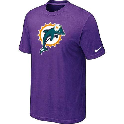 Miami Dolphins Sideline Legend Authentic Logo T-Shirt Purple