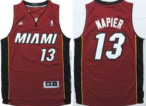 Miami Heat #13 Shabazz Napier Revolution 30 Swingman Red Jersey