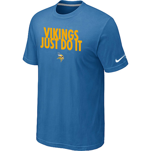 NFL Minnesota Vikings Just Do It light Blue T-Shirt