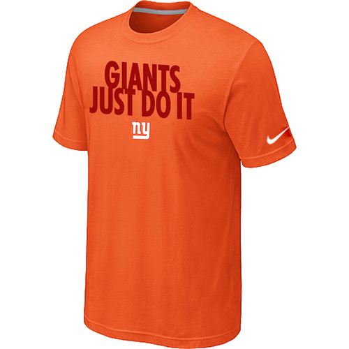 NFL New York Giants Just Do It Orange T-Shirt