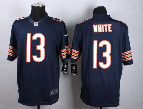 Nike Chicago Bears #13 Kevin White 2015 NFL Draft 7th Overall Pick Navy Blue Limited Jersey