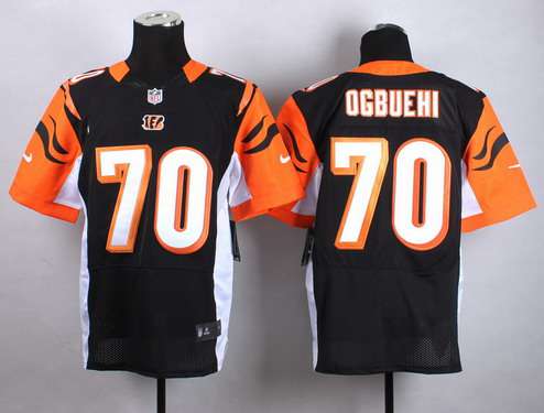 Nike Cincinnati Bengals #70 Cedric Ogbuehi  Black Elite Jersey