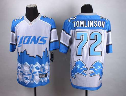 Nike Detroit Lions #72 Laken Tomlinson 2015 Noble Fashion Elite Jersey