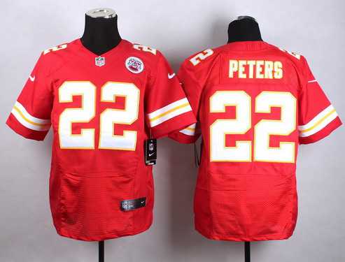 Nike Kansas City Chiefs #22 Marcus Peters Red Elite Jersey