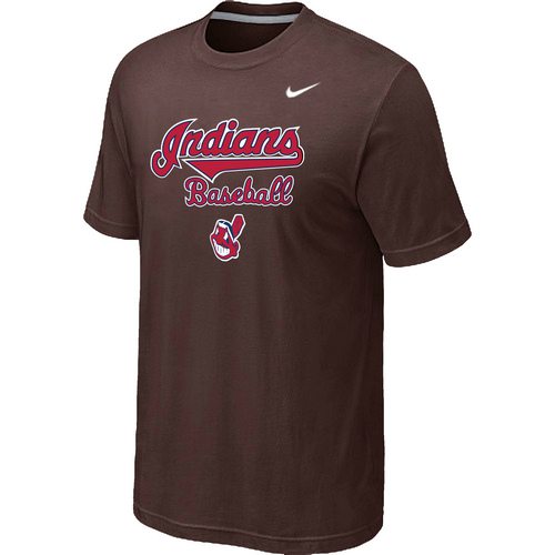 Nike MLB Cleveland Indians 2014 Home Practice T-Shirt - Brown