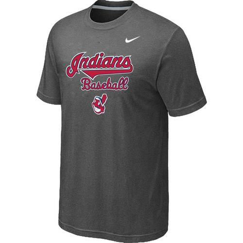 Nike MLB Cleveland Indians 2014 Home Practice T-Shirt - Dark Grey