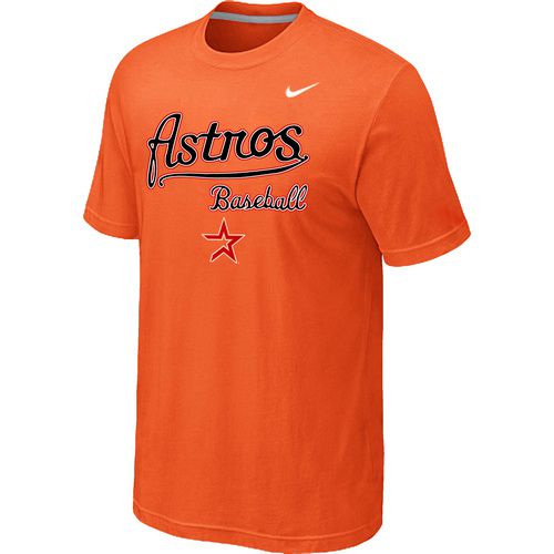 Nike MLB Houston Astros 2014 Home Practice T-Shirt - Orange