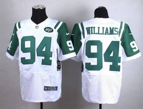 Nike New York Jets #94 Leonard Williams White Elite Jersey