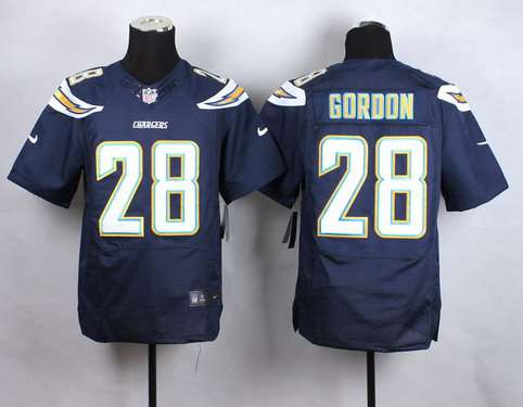 Nike San Diego Chargers #28 Melvin Gordon 2013 Navy Blue Elite Jersey