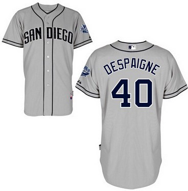 San Diego Padres #40 Odrisamer Despaigne Gray Jersey