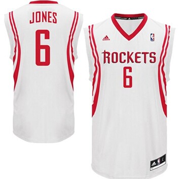 Houston Rockets #6 Terrence Jones White Swingman Jersey