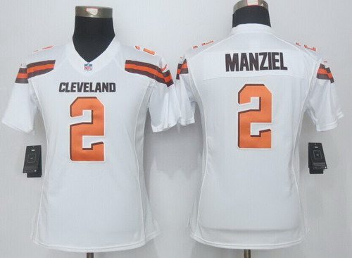 Women's Cleveland Browns #2 Johnny Manziel 2015 Nike White Limited Jersey