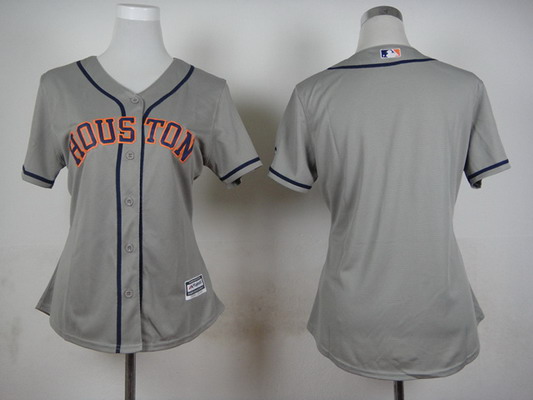 Women's Houston Astros Customized Gray Jersey