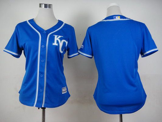 Women's Kansas City Royals Blank 2014 Blue Jersey