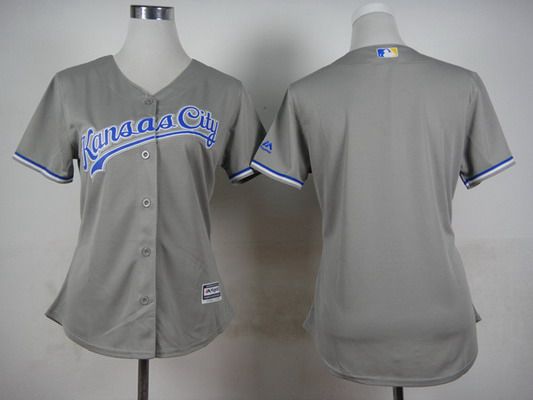 Women's Kansas City Royals Blank Gray Jersey