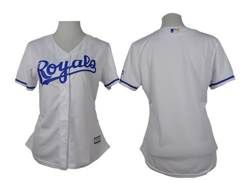 Women's Kansas City Royals Blank White Jersey